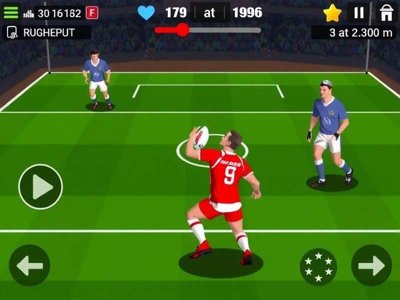 Real-time Match Action in Indi Rugby Legend Indi Rugby Legend Gameplay Screenshot